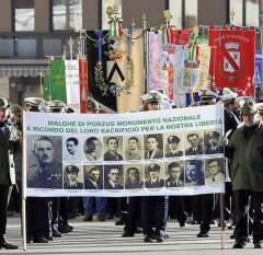 Il Sottosegr.alla Difesa, On. Domenico Rossi, alla  cerimonia per il ‘70° anniversario dell’eccidio delle Malghe di Porzus Faedis (UD)